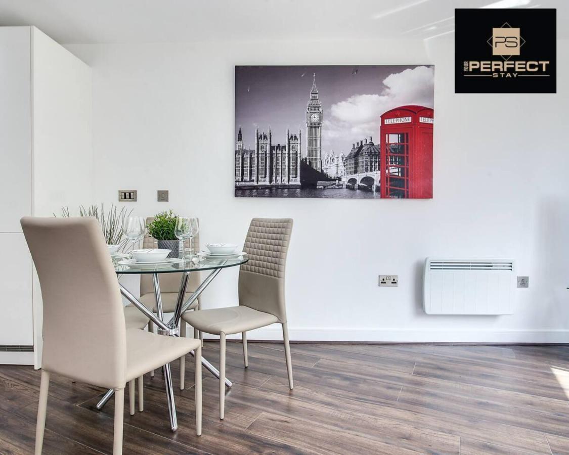 Luxe Modern Apartment By Your Perfect Stay Short Lets Бирмингам Екстериор снимка